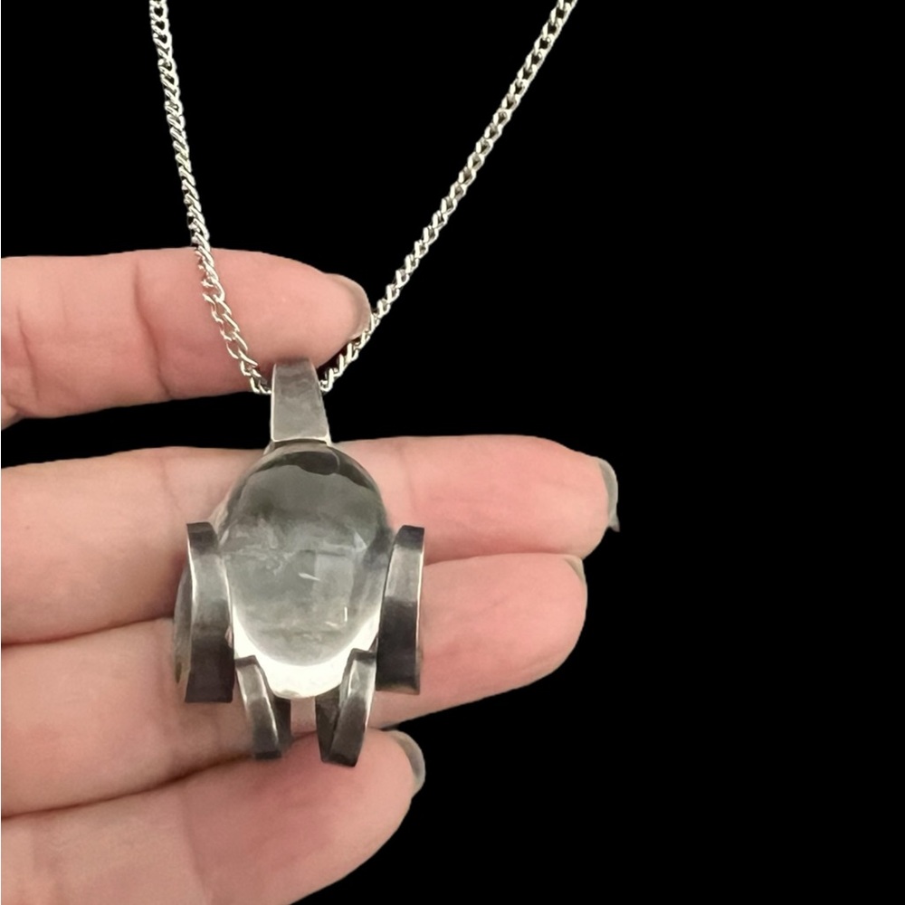 Vintage quartz pendant Necklace